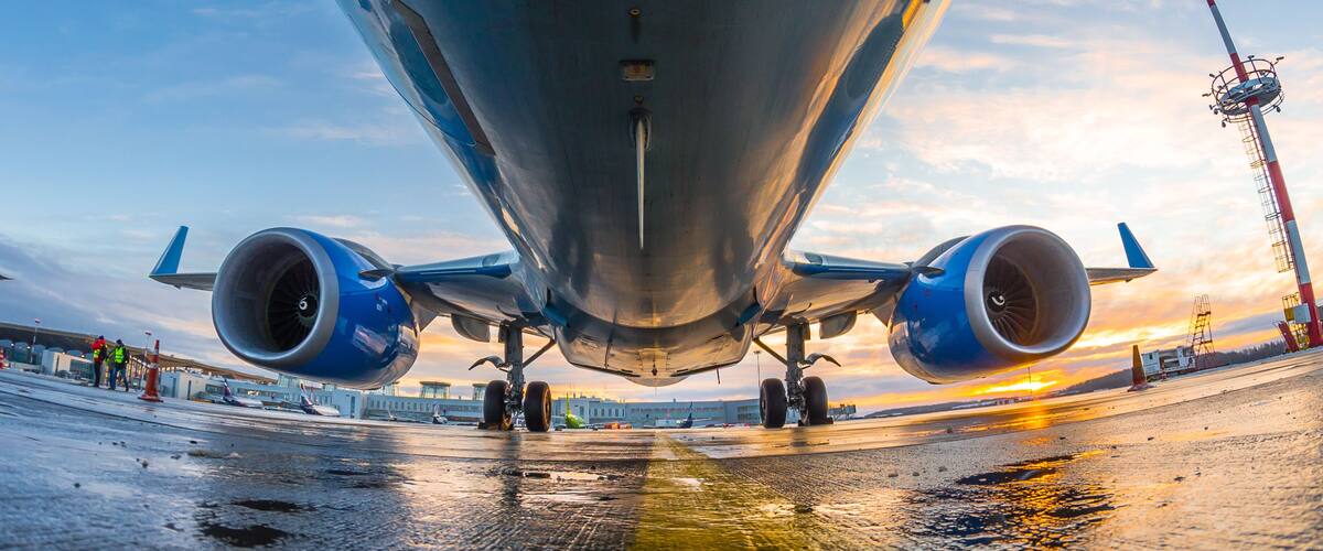 Boeing 737 Pobeda airlines, airport Pulkovo, Russia Saint-Petersburg 01 December 2016