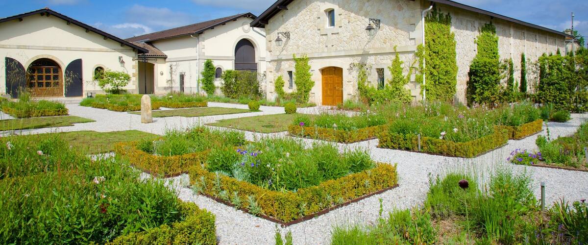 Chateau Pape Clement que incluye una casa y un parque