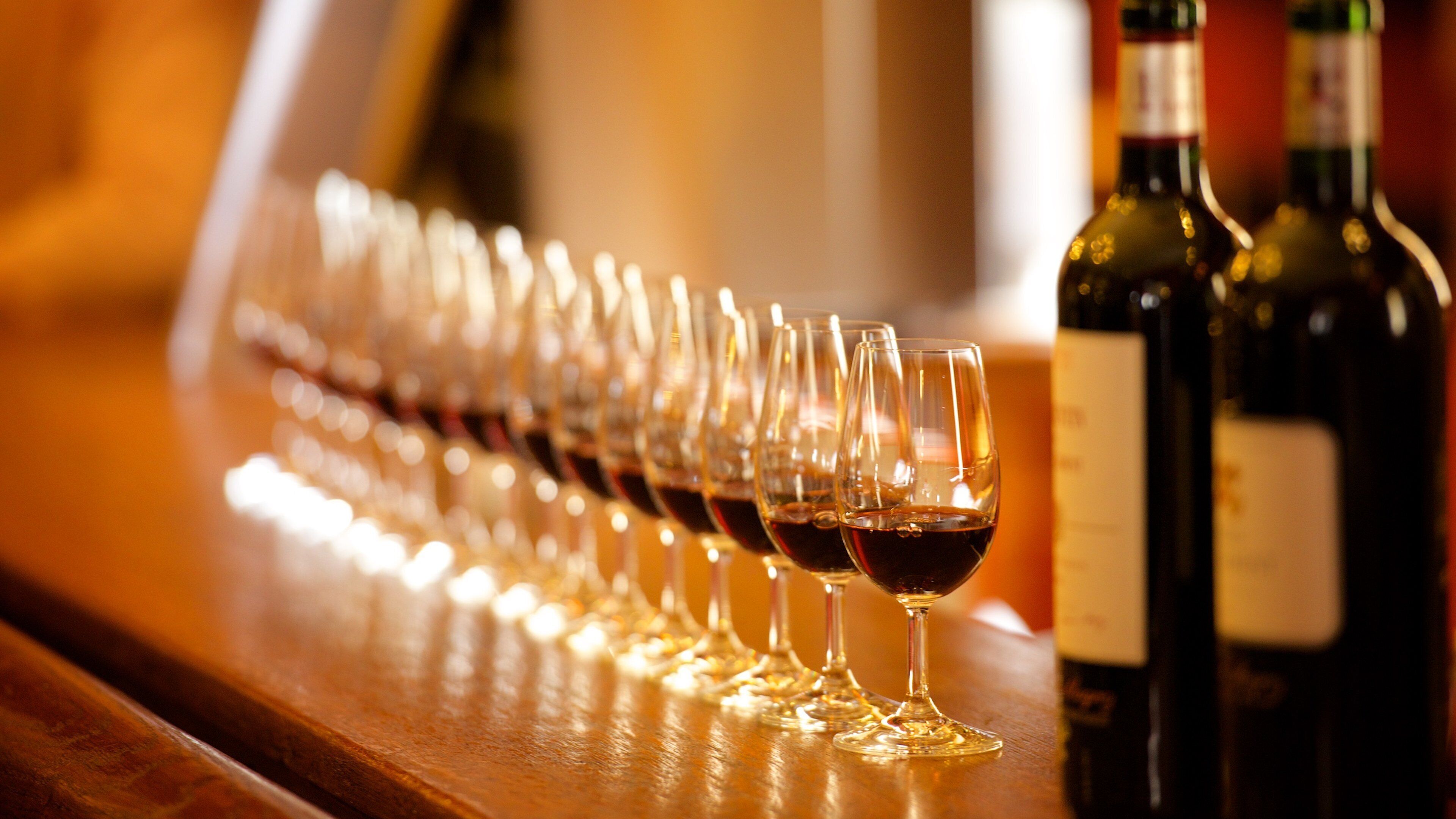 Chateau Pape Clement showing drinks or beverages