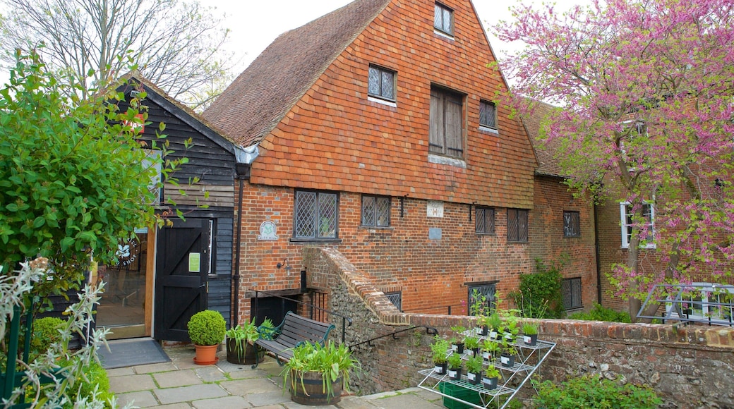 Winchester City Mill mostrando un parque y arquitectura patrimonial
