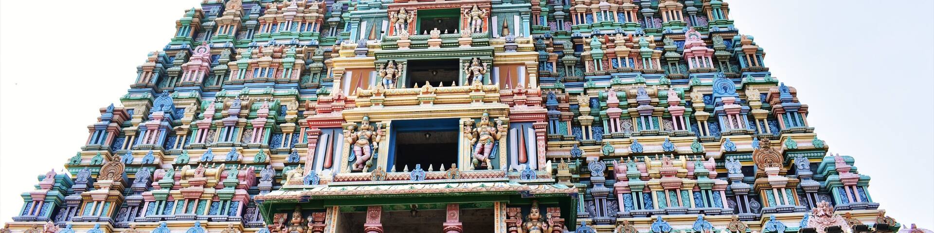 Andal Temple of Srivilliputhur, Tamil Nadu, India- The emblem of Tamil Nadu state government