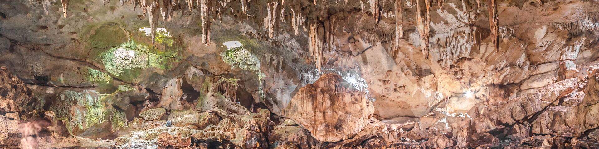 Magic Hinagdanan Cave lake in Panglao Island in Bohol, Philippines
