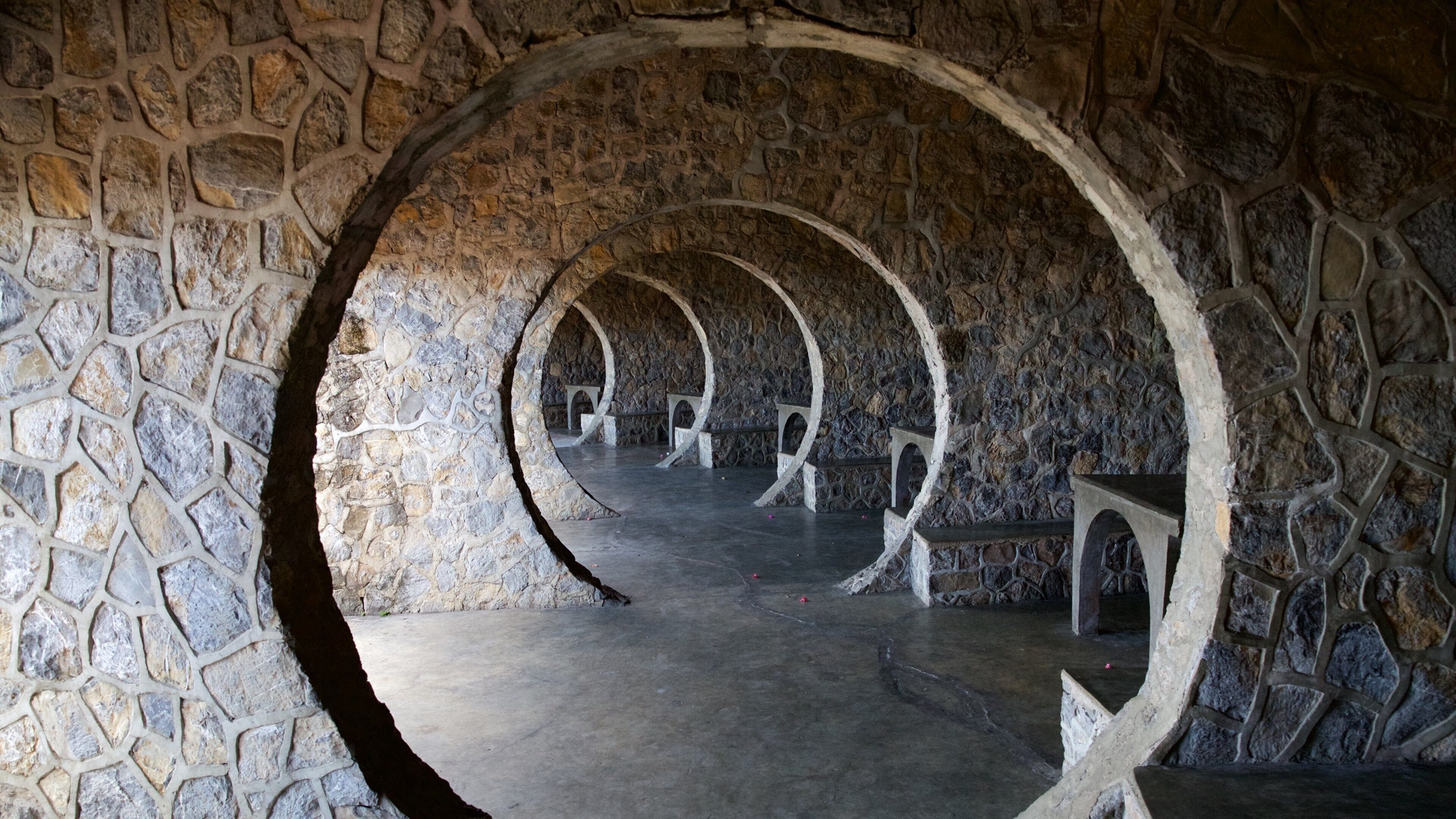 Tops Lookout showing interior views