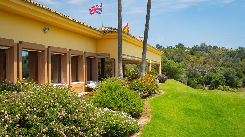 Marbella Golf and Country Club showing wildflowers and golf