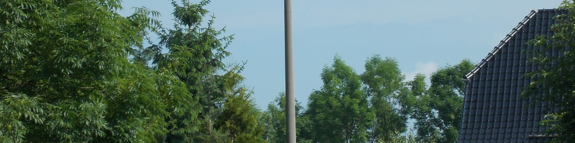 Stork's nest in Audenhain (Mockrehna, Nordsachsen district, Saxony)