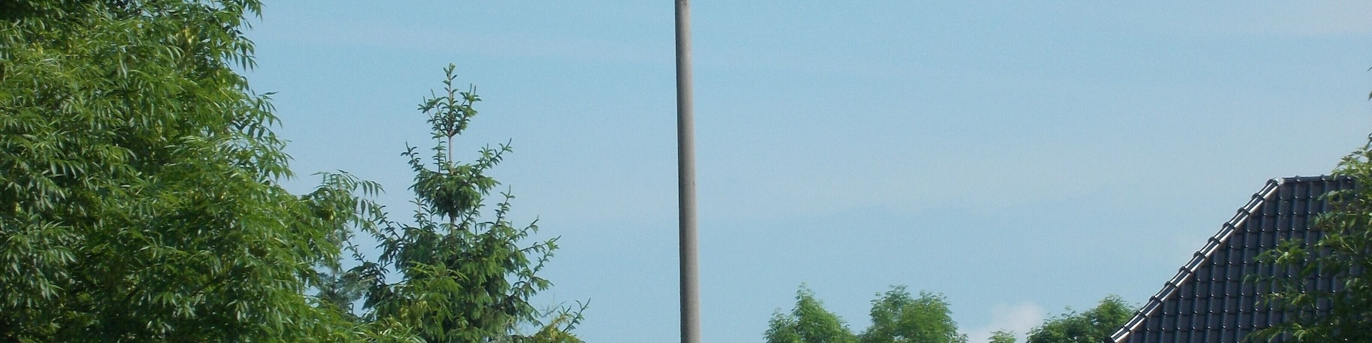 Stork's nest in Audenhain (Mockrehna, Nordsachsen district, Saxony)