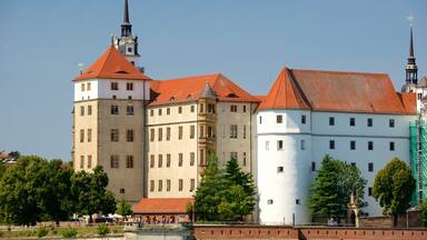 Torgau toont een kasteel