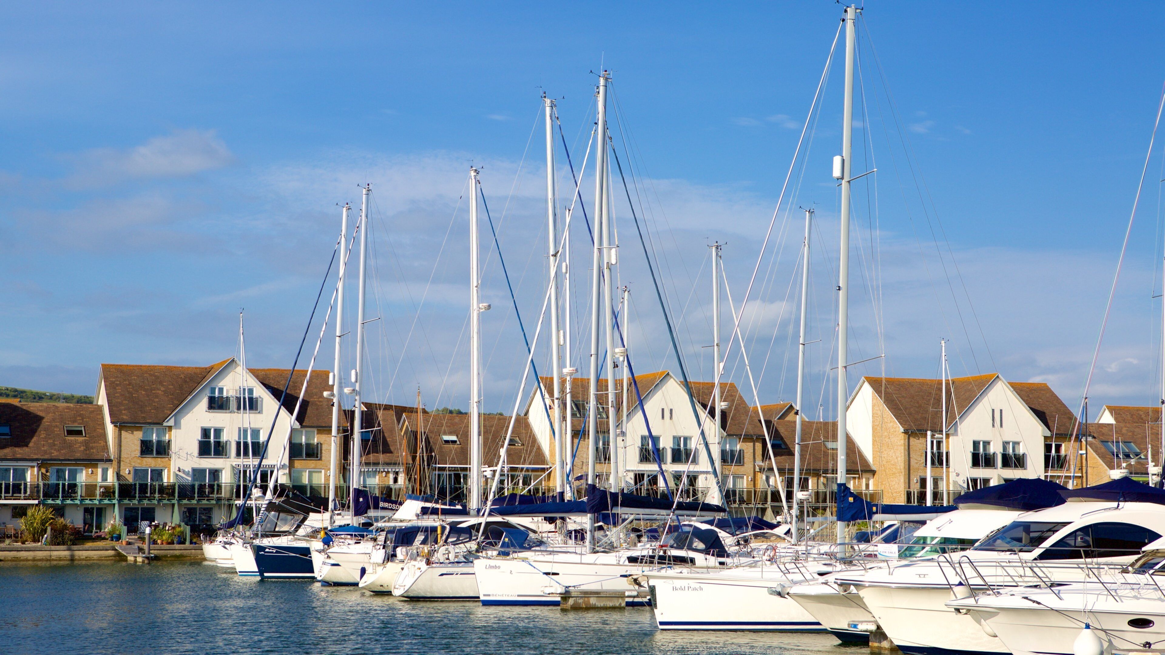 Port Solent featuring a marina