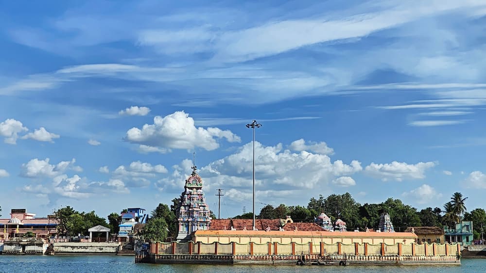 Beautiful View of Arulmigu Thiyaagaraaja Swaamy Temple in Thiruvarur, Tamil Nadu, India
