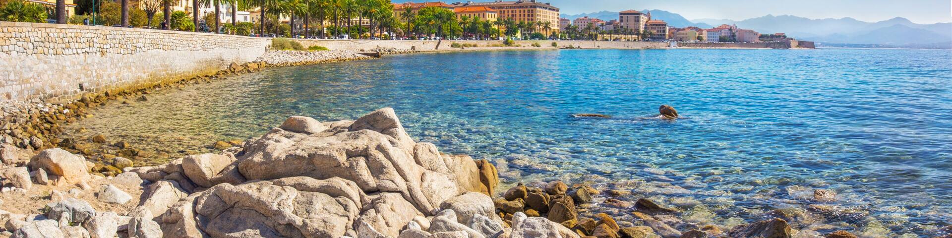Ajaccio old city center, Corsica, France, Europe