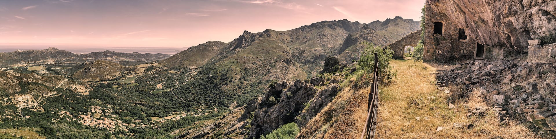 "La maison du bandit" above Feliceto in Corsica