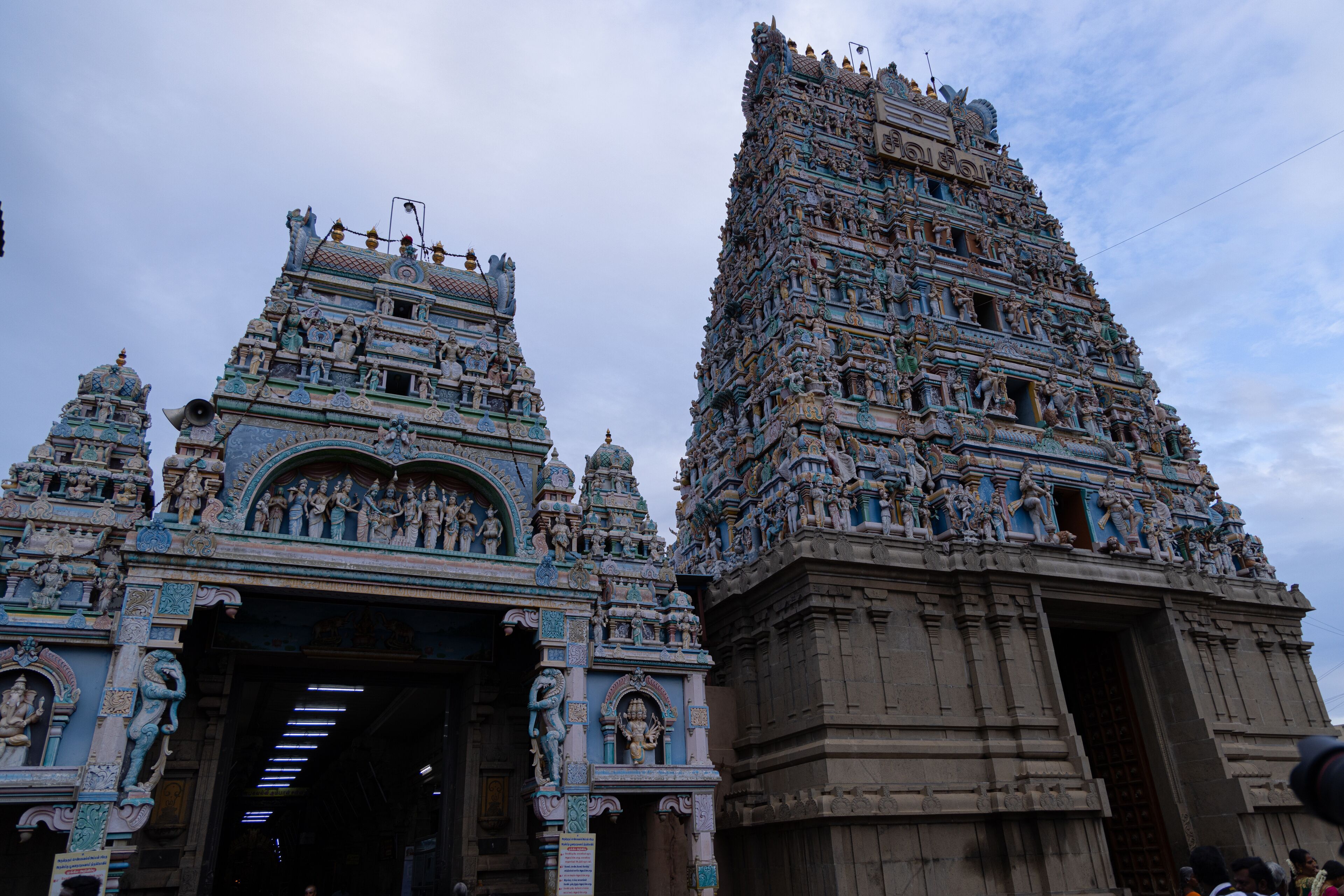 Kovilpatti, Tamilnadu India - May 16 2022: Shenbahavalli amman kovil or Sri Poovananathar Swamy Temple in kovilpatti