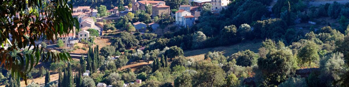 Moltifao village in Corsica mountain
