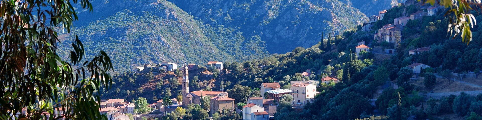 Moltifao village in Corsica mountain