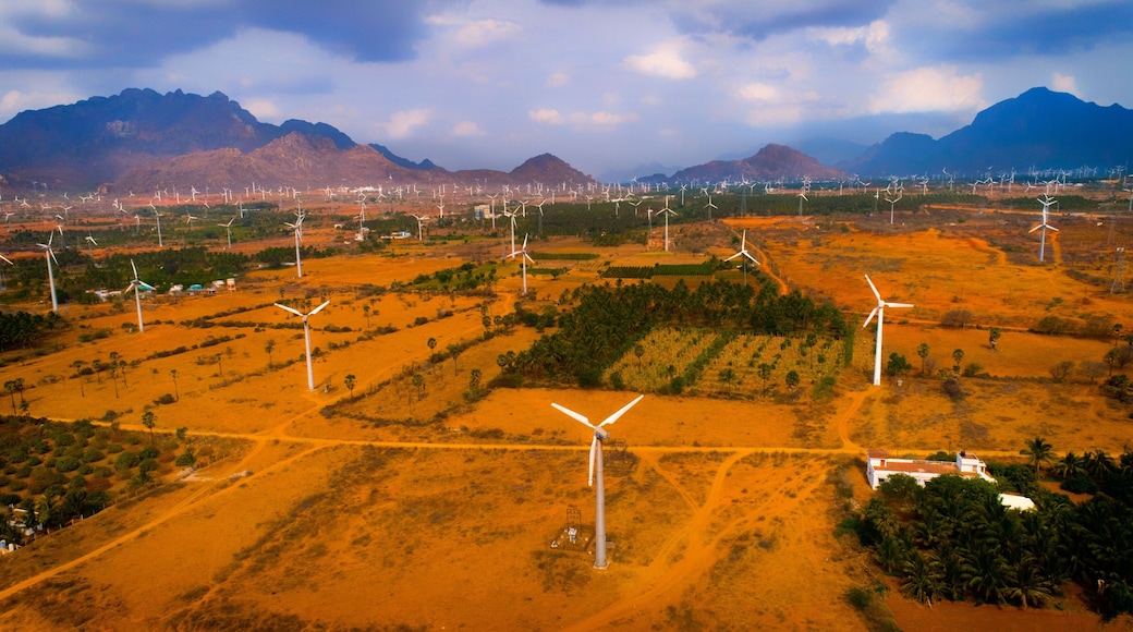 Muppandal Wind Farm, India's largest operational onshore wind farm at Aralvaimozhi in Kanyakumari