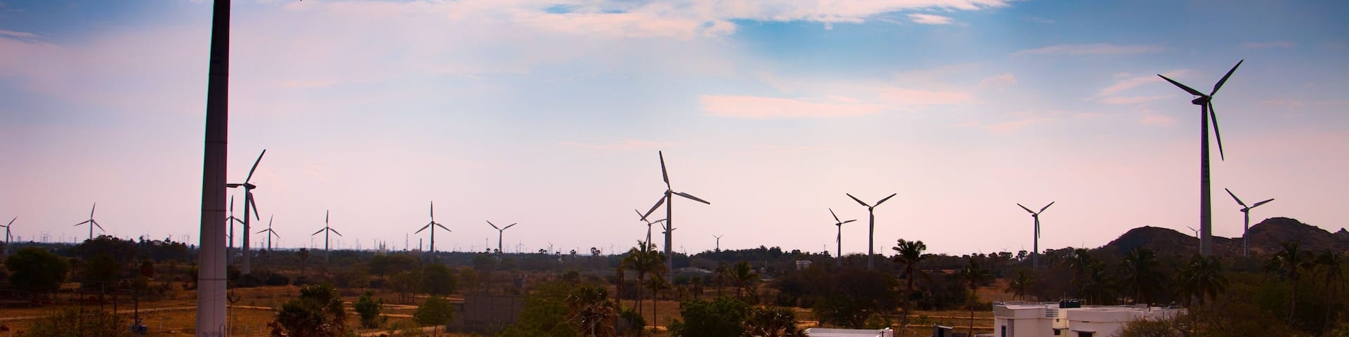 Muppandal Wind Farm, India's largest operational onshore wind farm at Aralvaimozhi in Kanyakumari