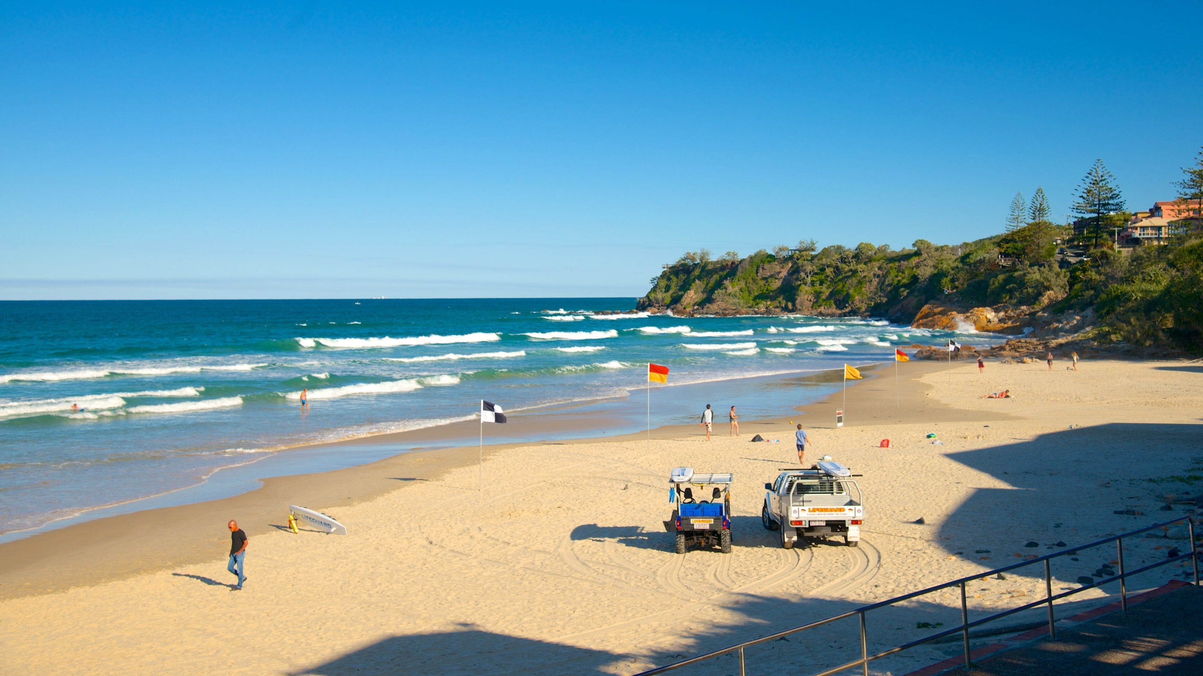 Coolum Beach which includes a sandy beach
