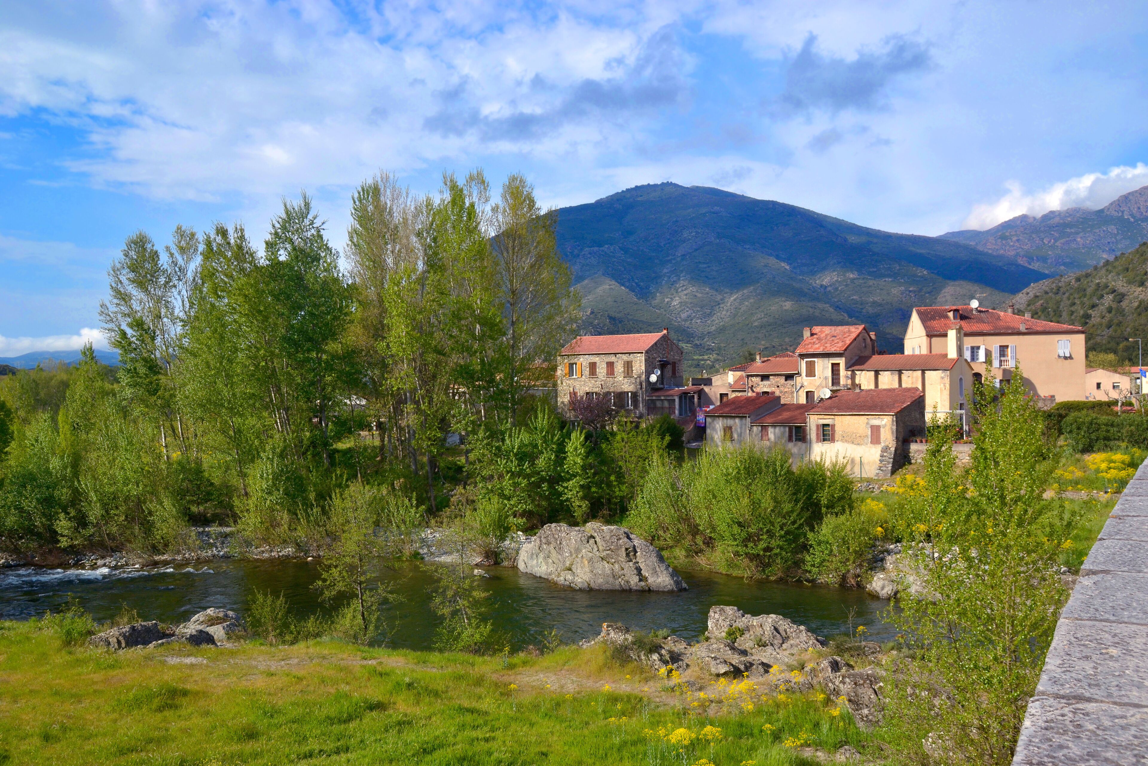 View on Ponte Leccia, Corsica, France