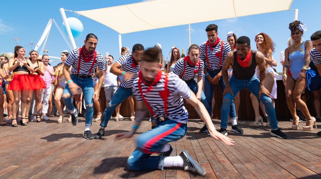 Funny Beach which includes street performance as well as an individual male