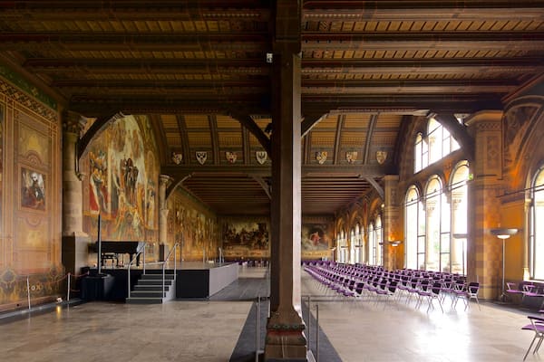 Goslar Imperial Palace featuring a church or cathedral, art and interior views