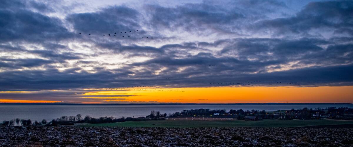 Öresund water seen from Glumslöv, Sweden