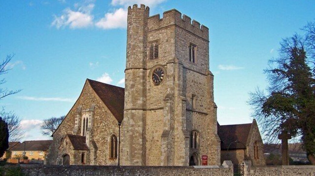 All Saints' parish church, Mill Street, Snodland, Kent, seen from the southwest