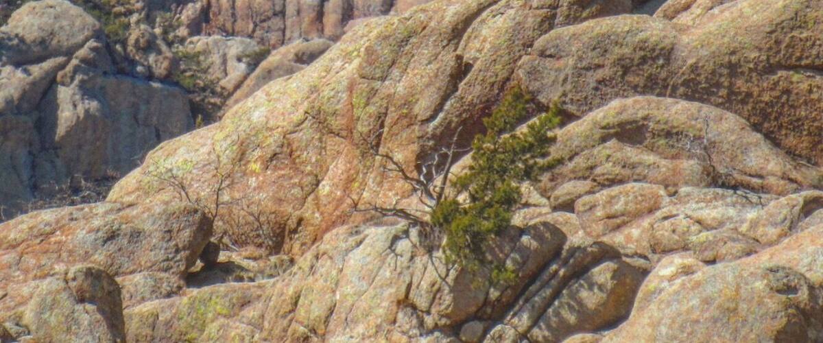 These two precariously balanced boulders are a must see in The Wichita Mountains Wildlife Refuge. Park at Sunset Pool and head west on the trail. You won't be disappointed.