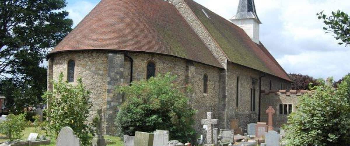 Parish church of St James the Less, Hadleigh, Essex, seen from the east