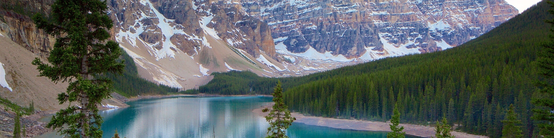 Banff National Park which includes snow, landscape views and tranquil scenes