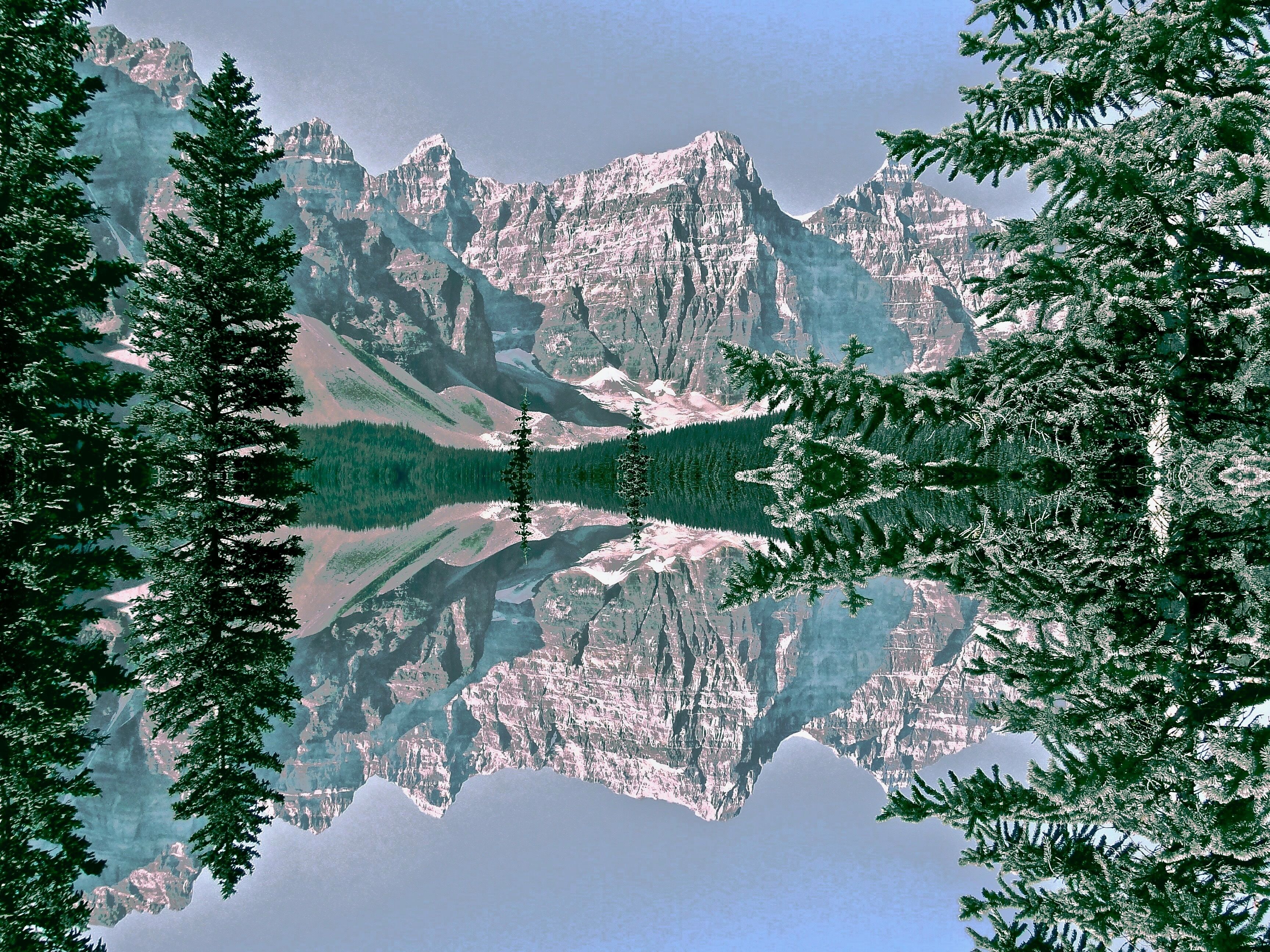 The majestic Canadian Rockies / Moraine Lake.