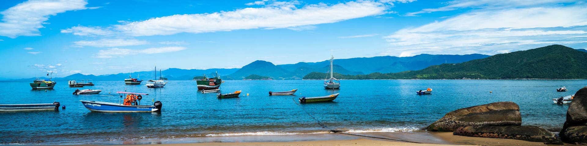 Praia de Picinguaba. Ubatuba, Brazil. 
Beach.