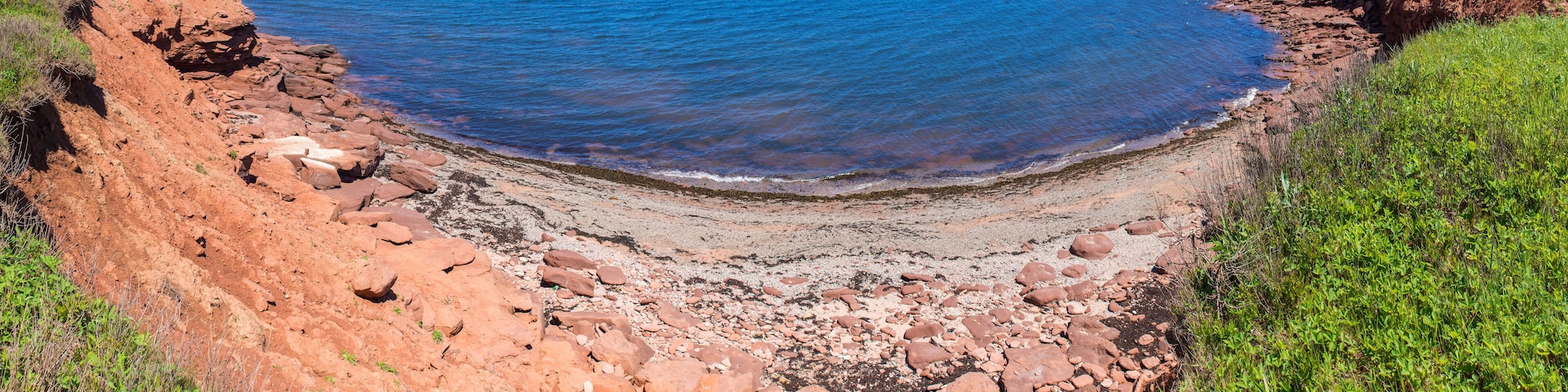 Red Rocks on Cavendish Beach Pano (Longer), Prince Edward Island