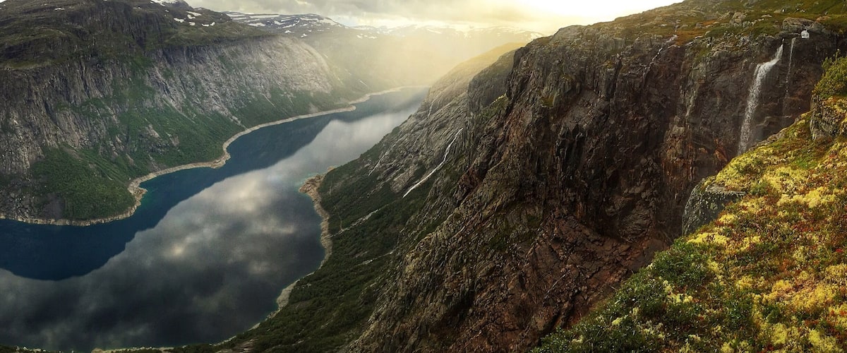 Wild camping 2km from the top of Trolltunga