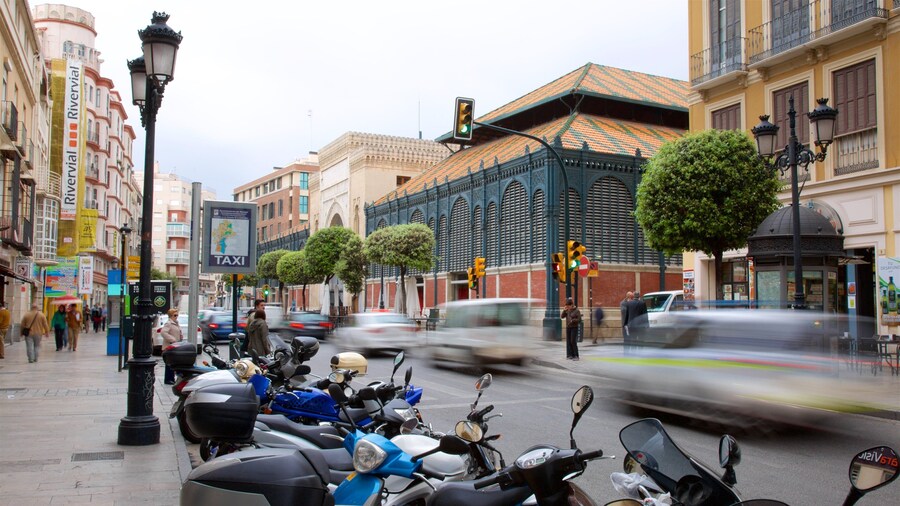 Central Market of Atarazanas featuring a city