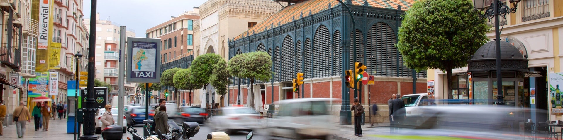 Central Market of Atarazanas featuring a city
