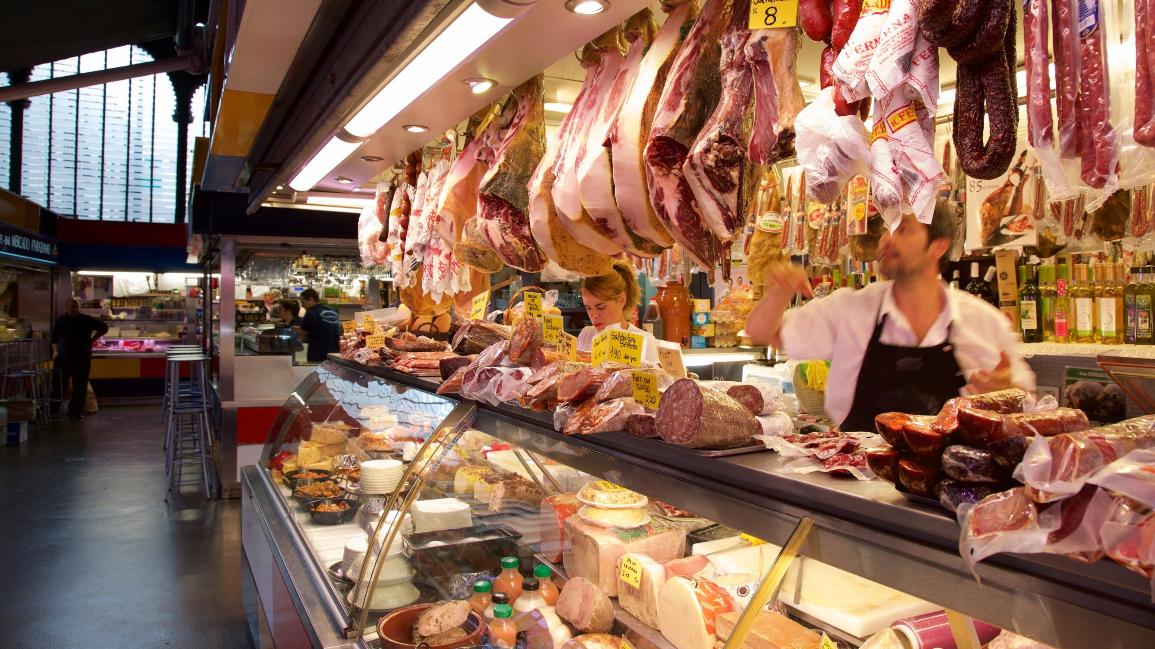 Central Market of Atarazanas featuring markets and food