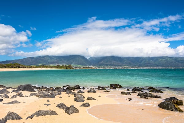 View of Kahului from Kanaha Beach Park,Maui