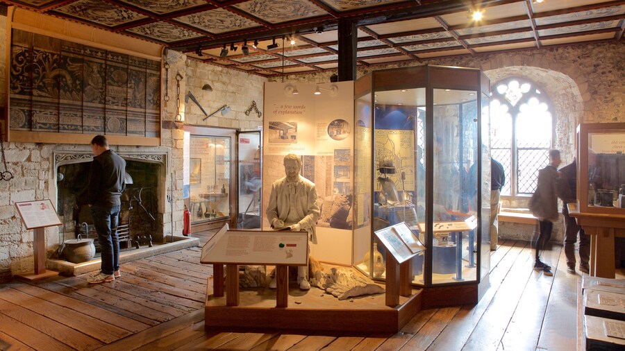 Westgate Museum showing interior views and a statue or sculpture