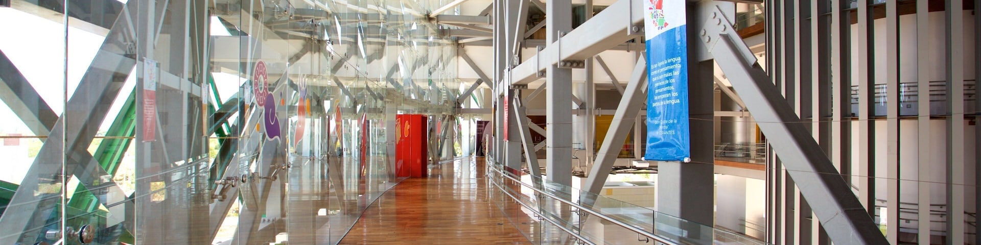 Great Museum of the Maya World featuring interior views