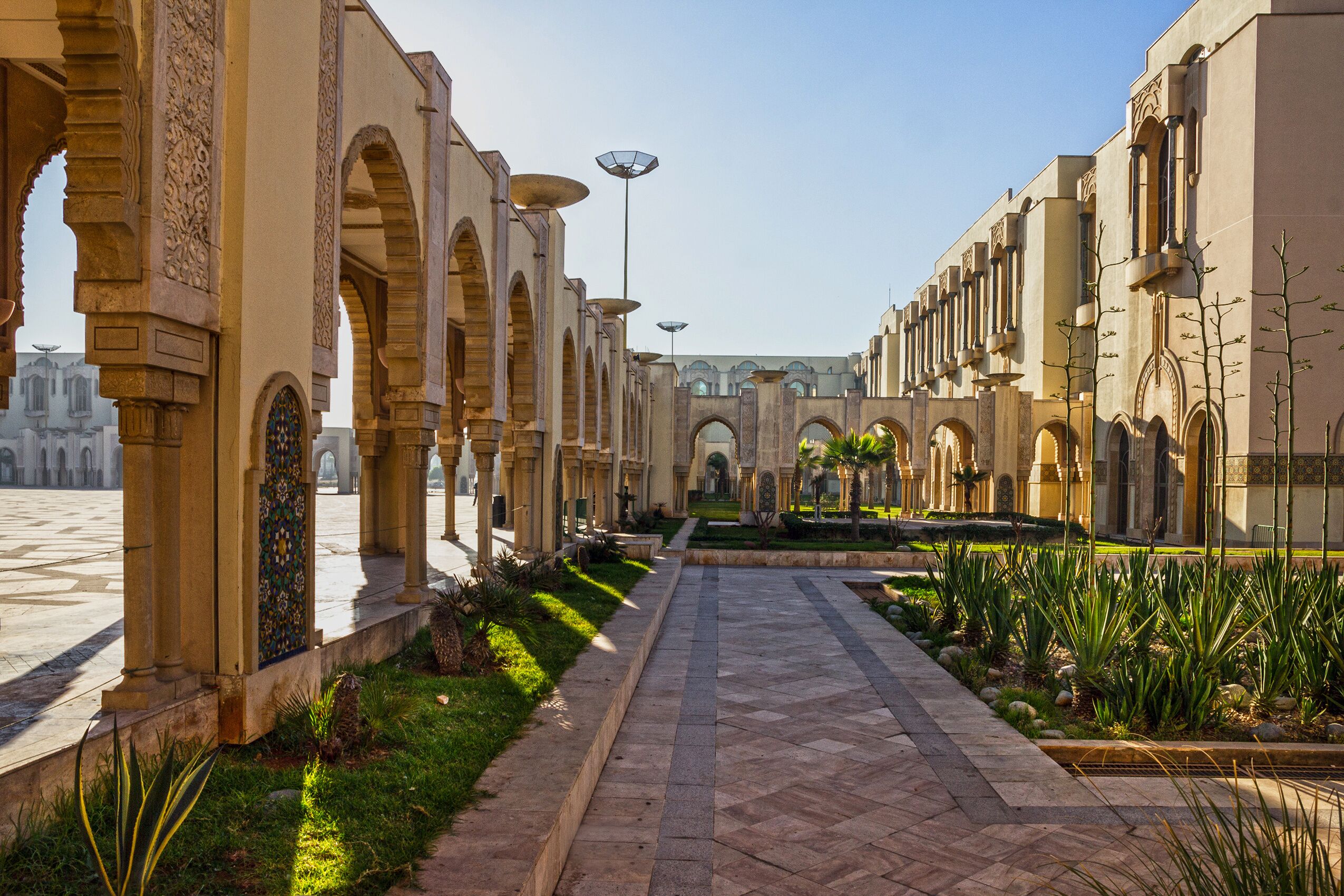 Casablanca, Morocco. Mosque Hassan II building