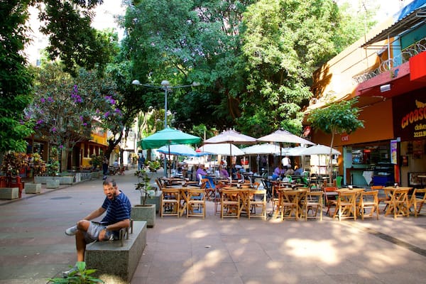 Savassi Square as well as an individual male