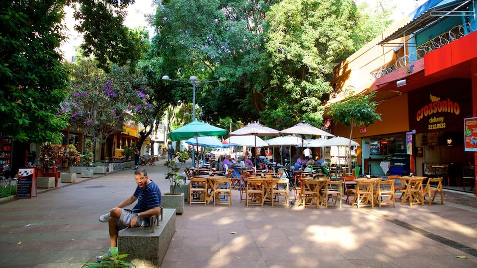 Savassi Square as well as an individual male