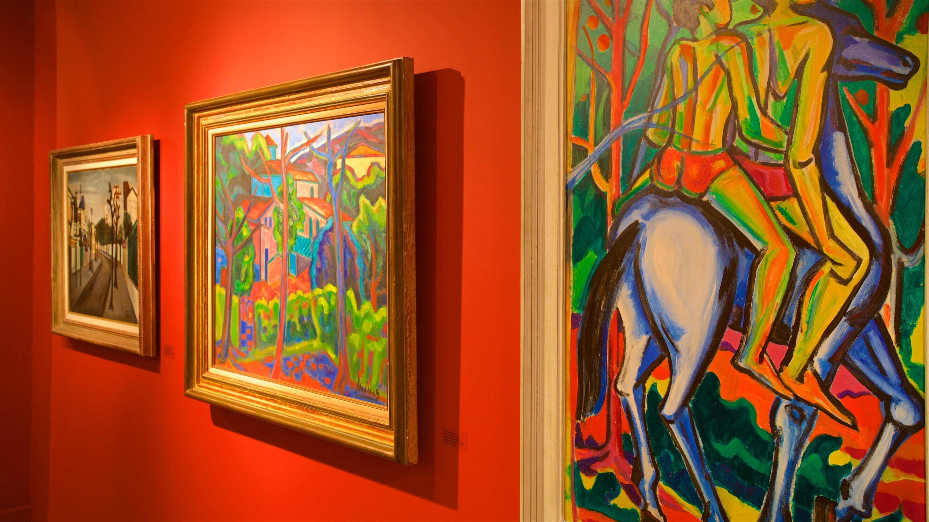 Museu Inimá de Paula som viser kunst og innendørs