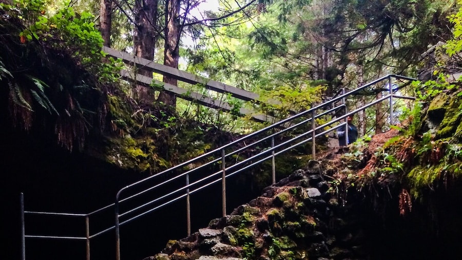 Ape cave is the longest lava tube in North America. It's full of boulders to scramble over and at 3 miles long with an average temp of 42 degrees this is one cool lava tube to hike through. #MountStHelens #ApeCave #LavaTubes #GetOutdoors