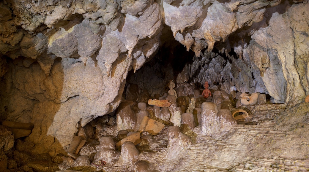 Calcehtok Caves featuring heritage elements and a gorge or canyon