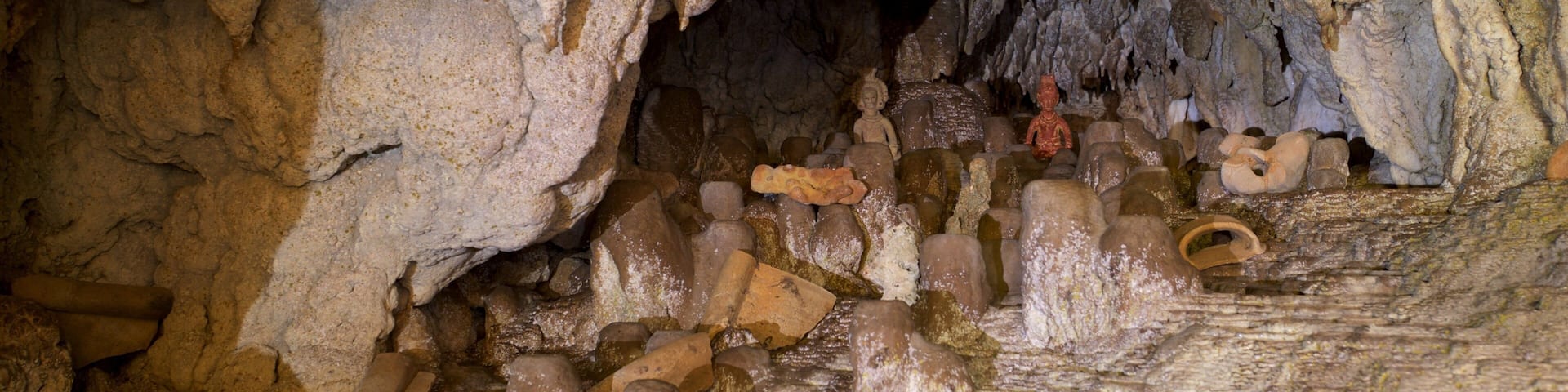 Calcehtok Caves featuring heritage elements and a gorge or canyon