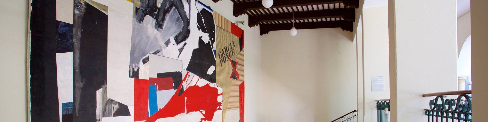 Museo de Arte Contemporåneo Ateneo de Yucatån montrant vues intérieures et art aussi bien que femme