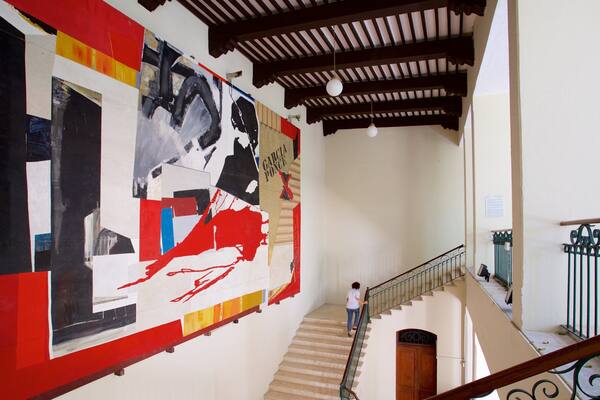 Museo de Arte Contemporåneo Ateneo de Yucatån montrant vues intérieures et art aussi bien que femme