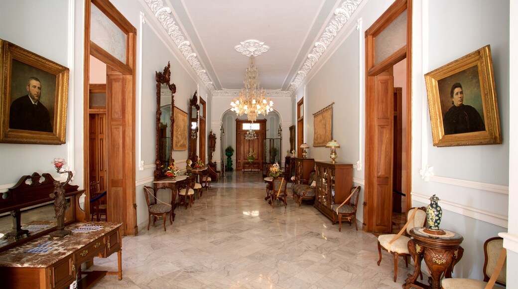 Casa Museo Montes Molina mostrando vistas interiores, elementos del patrimonio y arte