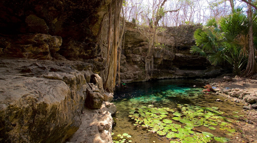 Cenote X\'batun which includes a lake or waterhole
